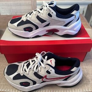 Nike Women’s AL8 Obsidian/White-Gym Red-Black NIB